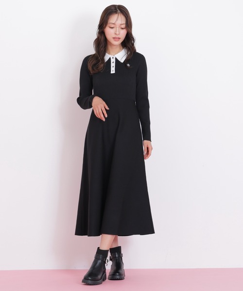 長袖ポロネックニットワンピース（ワンピース）｜JILL by JILL STUART