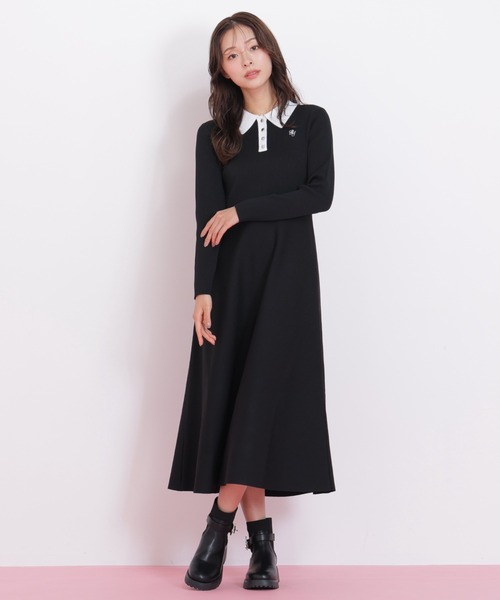 長袖ポロネックニットワンピース（ワンピース）｜JILL by JILL STUART