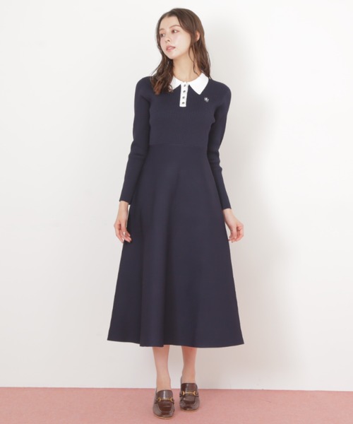 長袖ポロネックニットワンピース（ワンピース）｜JILL by JILL STUART