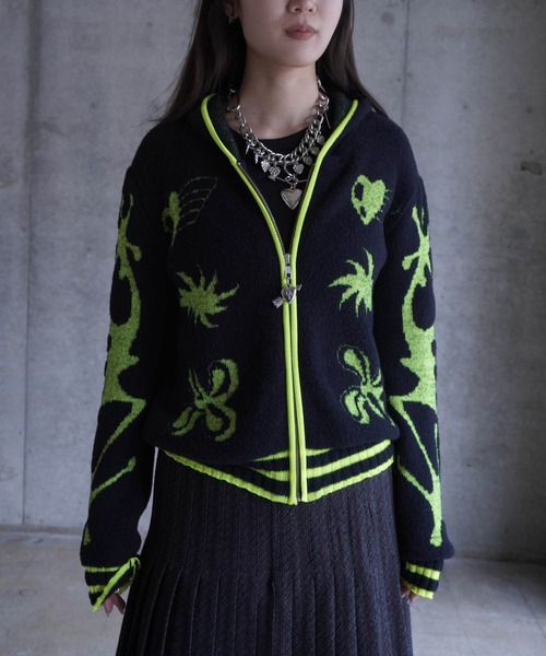 NEON CARTOON CARDIGAN