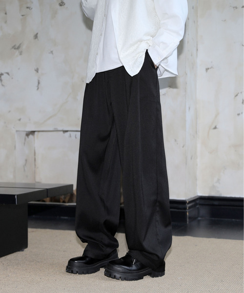 neos(ネオス)の「【neos】ルーズシルエット 深タック バルーン ワイド スラックス パンツ メンズ レディース(スラックス・メンズ・グレー/ブラック・XX-LARGE/X-LARGE/LARGE/MEDIUM/XXX-LARGE)」の8枚目の写真