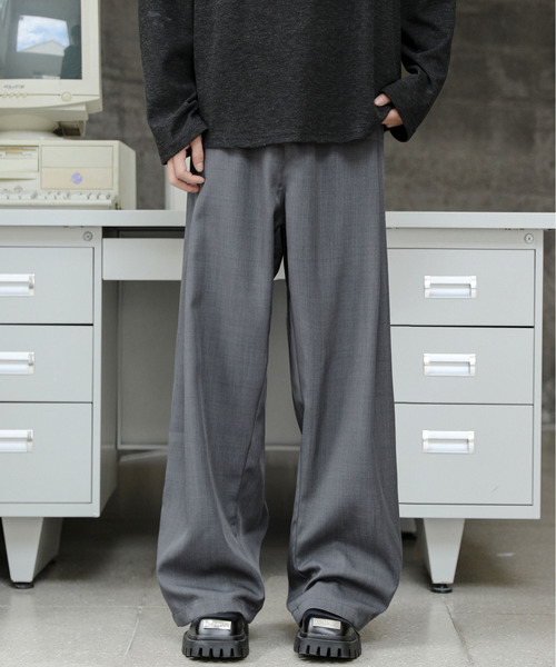 neos(ネオス)の「【neos】ルーズシルエット 深タック バルーン ワイド スラックス パンツ メンズ レディース(スラックス・メンズ・グレー/ブラック・XX-LARGE/X-LARGE/LARGE/MEDIUM/XXX-LARGE)」の10枚目の写真