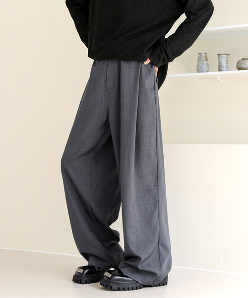neos(ネオス)の「【neos】ルーズシルエット 深タック バルーン ワイド スラックス パンツ メンズ レディース(スラックス・メンズ・グレー/ブラック・XX-LARGE/X-LARGE/LARGE/MEDIUM/XXX-LARGE)」の12枚目の写真