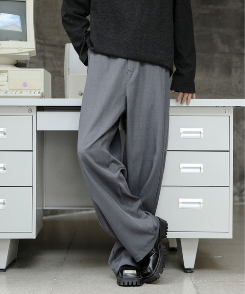 neos(ネオス)の「【neos】ルーズシルエット 深タック バルーン ワイド スラックス パンツ メンズ レディース(スラックス・メンズ・グレー/ブラック・XX-LARGE/X-LARGE/LARGE/MEDIUM/XXX-LARGE)」の14枚目の写真