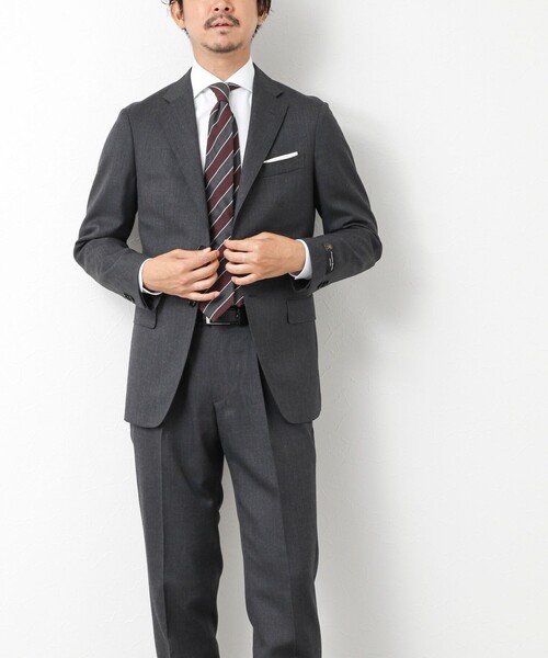 NOLLEY’S（ノーリーズ）の「《セットアップ》尾州 WOOL SUIT セットアップスーツ 25AW（テーラードジャケット・メンズ・グレー/ダークネイビー・44/46/50/48）」の11枚目の写真