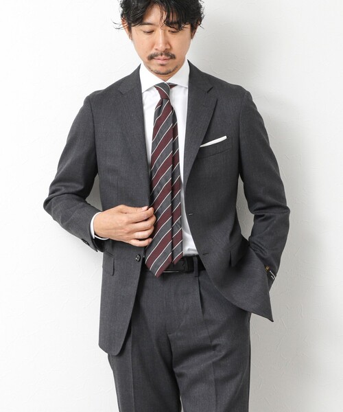 NOLLEY’S（ノーリーズ）の「《セットアップ》尾州 WOOL SUIT セットアップスーツ 25AW（テーラードジャケット・メンズ・グレー/ダークネイビー・44/46/50/48）」の13枚目の写真