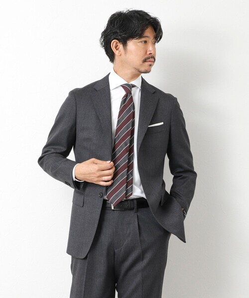 NOLLEY’S（ノーリーズ）の「《セットアップ》尾州 WOOL SUIT セットアップスーツ 25AW（テーラードジャケット・メンズ・グレー/ダークネイビー・44/46/50/48）」の14枚目の写真