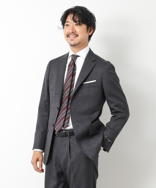 NOLLEY’S（ノーリーズ）の「《セットアップ》尾州 WOOL SUIT セットアップスーツ 25AW（テーラードジャケット・メンズ・グレー/ダークネイビー・44/46/50/48）」の16枚目の写真