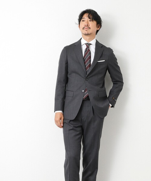 NOLLEY’S（ノーリーズ）の「《セットアップ》尾州 WOOL SUIT セットアップスーツ 25AW（テーラードジャケット・メンズ・グレー/ダークネイビー・44/46/50/48）」の20枚目の写真