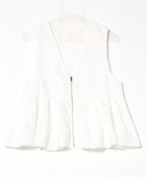 【WEB限定】ジップフリルベスト