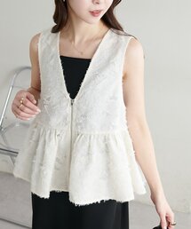 【WEB限定】ジップフリルベスト