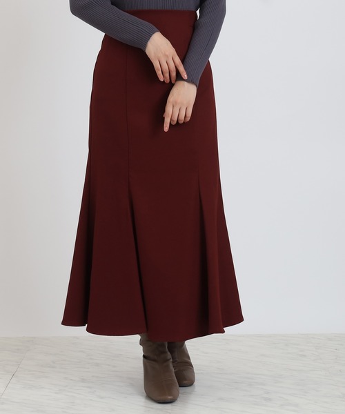 ASTORIA ODIER（アストリアオディール）の「バックスピンドルマーメイドスカート（スカート・レディース・ワイン/ライトグレー/ベージュ・MEDIUM/LARGE）」の3枚目の写真