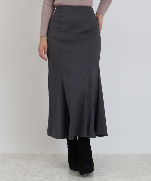 ASTORIA ODIER（アストリアオディール）の「バックスピンドルマーメイドスカート（スカート・レディース・ワイン/ライトグレー/ベージュ・MEDIUM/LARGE）」の2枚目の写真