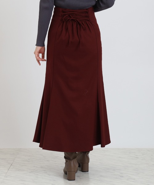 ASTORIA ODIER（アストリアオディール）の「バックスピンドルマーメイドスカート（スカート・レディース・ワイン/ライトグレー/ベージュ・MEDIUM/LARGE）」の22枚目の写真