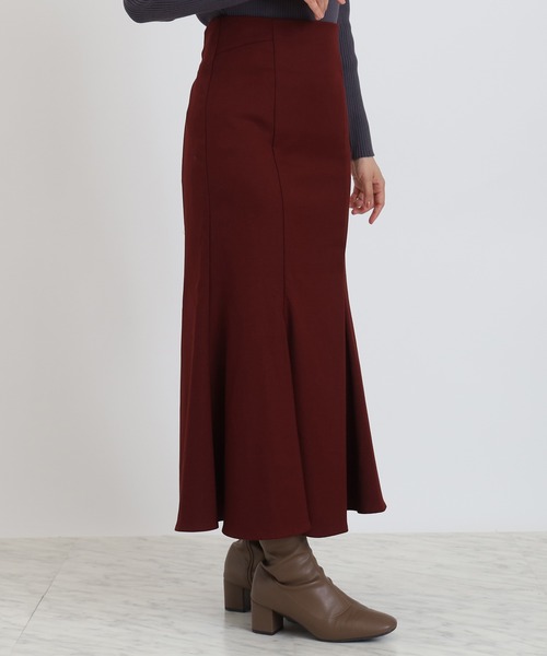 ASTORIA ODIER（アストリアオディール）の「バックスピンドルマーメイドスカート（スカート・レディース・ワイン/ライトグレー/ベージュ・MEDIUM/LARGE）」の17枚目の写真