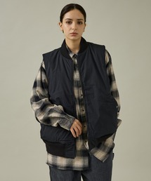 made in standard (ChCX^_[h)́yMADE IN STANDARDz BLACK MA-1 VEST REVERSIBLE/2WAY/o[VuyWEBz(MA-1)