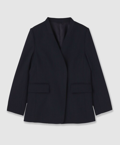 ANAYI（アナイ）の「【セットアップ対応商品】ポリウールノーカラーベルテッドジャケット（その他アウター・レディース・ブラック/ネイビー・36/38/34）」の13枚目の写真