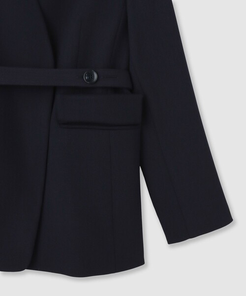 ANAYI（アナイ）の「【セットアップ対応商品】ポリウールノーカラーベルテッドジャケット（その他アウター・レディース・ブラック/ネイビー・36/38/34）」の15枚目の写真