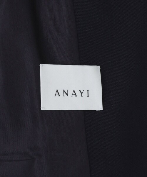 ANAYI（アナイ）の「【セットアップ対応商品】ポリウールノーカラーベルテッドジャケット（その他アウター・レディース・ブラック/ネイビー・36/38/34）」の20枚目の写真