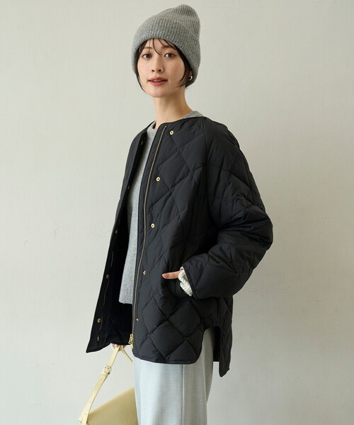 自宅で洗濯OK / 軽量で暖かい】TAIONコラボ キルティングブルゾン