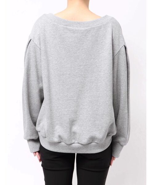 ELENDEEK（エレンディーク）の「ボートネックスウェットシャツ（Tシャツ/カットソー・レディース・ブラック/グレー・FREE）」の20枚目の写真