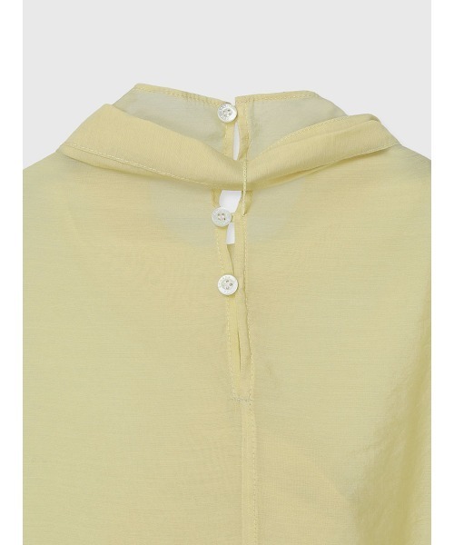 anuans（アニュアンス）の「ハイネックシアーボウタイブラウス（シャツ/ブラウス・レディース・ブラック/アイボリー/イエロー・FREE）」の18枚目の写真