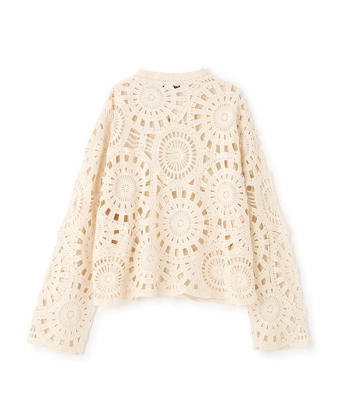 ETRE TOKYO（エトレトウキョウ）の「エンブロイダリーニットジャケット（ニット/セーター・レディース・ブラック/アイボリー・M/S）」の18枚目の写真