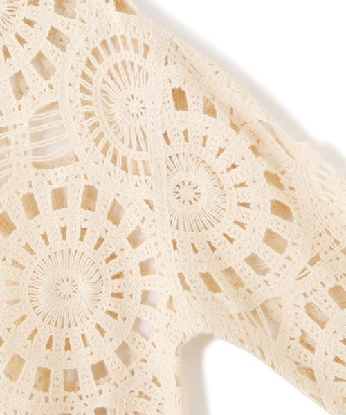 ETRE TOKYO（エトレトウキョウ）の「エンブロイダリーニットジャケット（ニット/セーター・レディース・ブラック/アイボリー・M/S）」の20枚目の写真