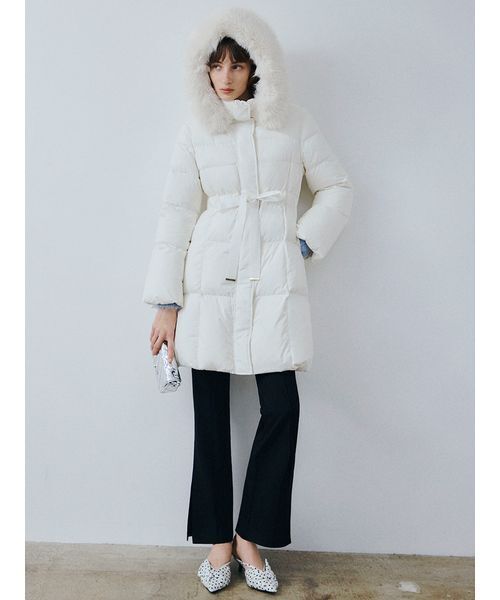 フードファーロングダウンコート（ダウンジャケット/コート）｜FRAY