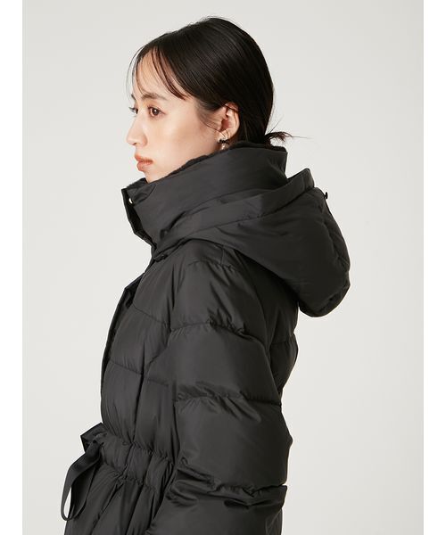 セール】フードファーロングダウンコート（ダウンジャケット/コート