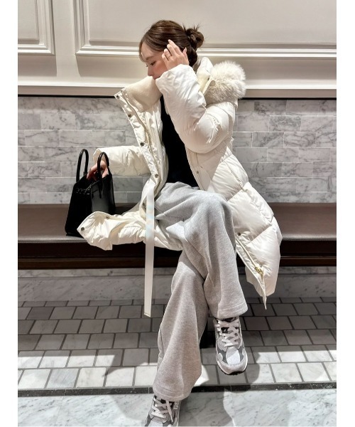 フードファーロングダウンコート（ダウンジャケット/コート）｜FRAY