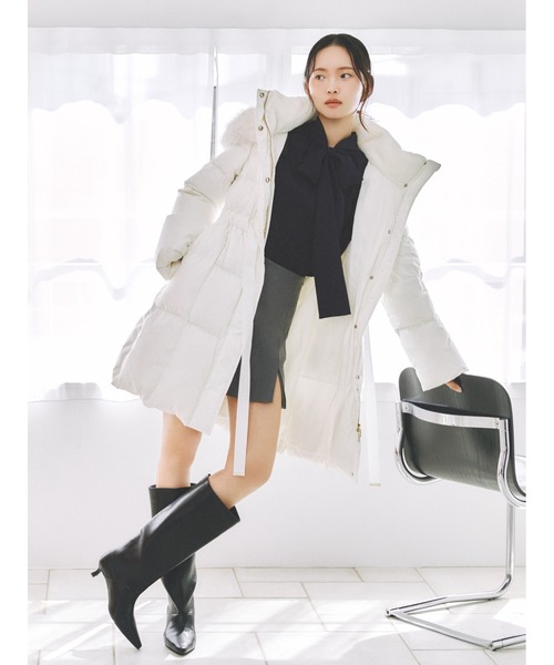 フードファーロングダウンコート（ダウンジャケット/コート）｜FRAY