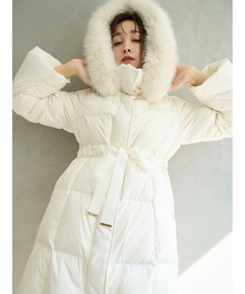 フードファーロングダウンコート（ダウンジャケット/コート）｜FRAY