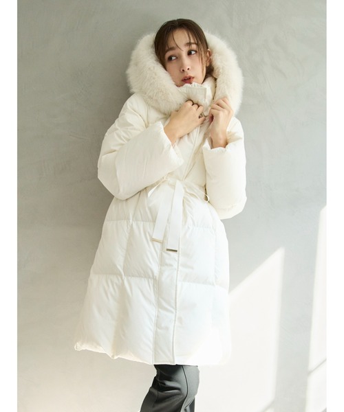 フードファーロングダウンコート（ダウンジャケット/コート）｜FRAY