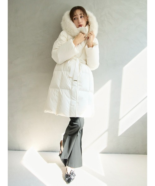 フードファーロングダウンコート（ダウンジャケット/コート）｜FRAY