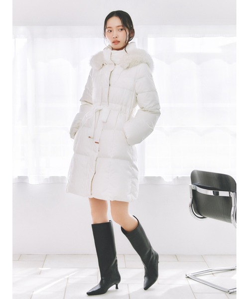 フードファーロングダウンコート（ダウンジャケット/コート）｜FRAY