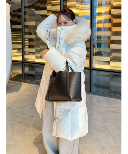 フードファーロングダウンコート（ダウンジャケット/コート）｜FRAY