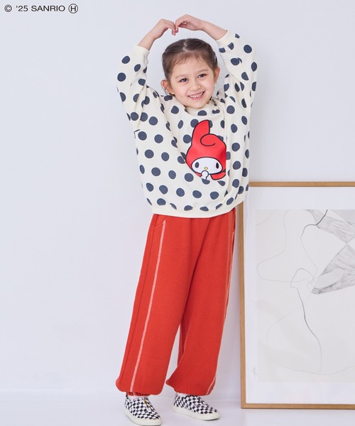 sanrio（サンリオ）の「【マイメロディ】別注プリントトレーナー（スウェット・キッズ・ホワイト系その他・80/90/100/110/120/130/140）」の6枚目の写真