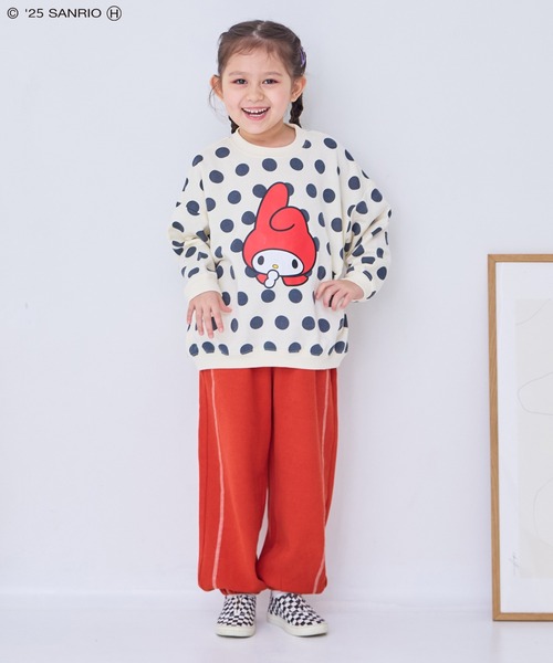 sanrio（サンリオ）の「【マイメロディ】別注プリントトレーナー（スウェット・キッズ・ホワイト系その他・80/90/100/110/120/130/140）」の4枚目の写真
