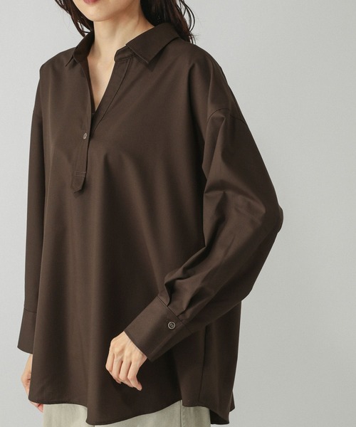 セール】スキッパーシャツ/599629（シャツ/ブラウス）｜GLOBAL WORK