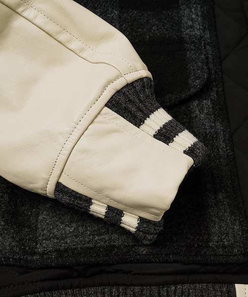 FILSON」W-NAME MACKINAW WOOL VARSITY JACKET（スタジャン）｜JUNYA