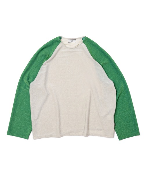 NON TOKYO（ノントーキョー）の「NON TOKYO/ノントーキョー/グリッターラグランカットソー（Tシャツ/カットソー・レディース・ネイビー/レッド/グリーン・F）」の2枚目の写真