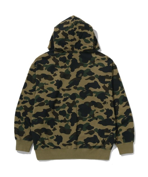 1ST CAMO BAPE LOGO RHINESTONE RELAXED FIT FULL ZIP HOODIE