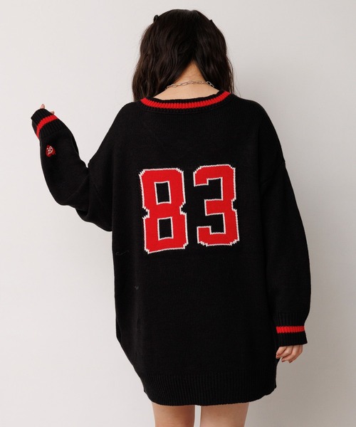 repipi armario(レピピ アルマリオ)の「ロゴルーズニットVPO(ニット/セーター・キッズ・ネイビー/ブラック/サックスブルー系・LARGE/MEDIUM/SMALL)」の5枚目の写真