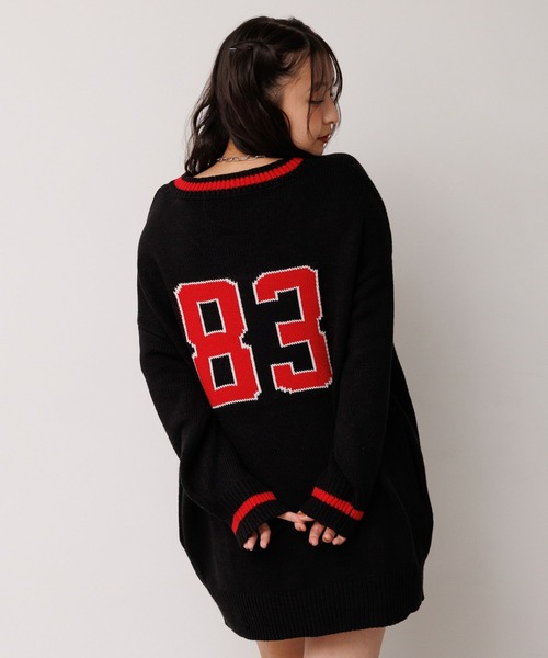 repipi armario(レピピ アルマリオ)の「ロゴルーズニットVPO(ニット/セーター・キッズ・ネイビー/ブラック/サックスブルー系・LARGE/MEDIUM/SMALL)」の4枚目の写真