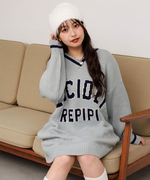 repipi armario(レピピ アルマリオ)の「ロゴルーズニットVPO(ニット/セーター・キッズ・ネイビー/ブラック/サックスブルー系・LARGE/MEDIUM/SMALL)」の22枚目の写真