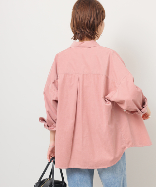 JOURNAL STANDARD relume(ジャーナルスタンダード レリューム)の「コットンコーデュロイオーバーサイズシャツ(シャツ/ブラウス・レディース・グレー/ピンク/ホワイト・FREE)」の8枚目の写真