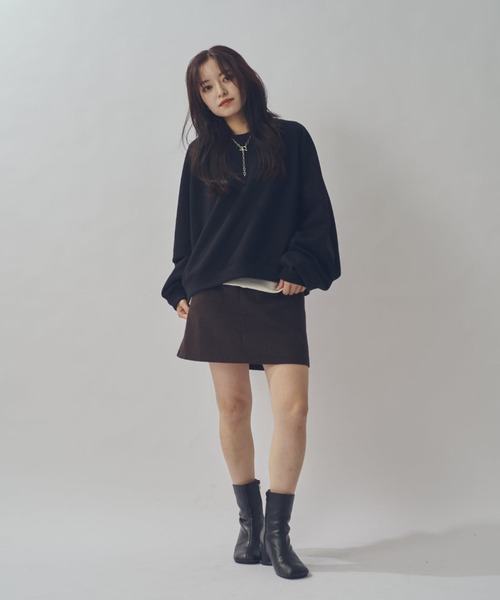 Lui's(ルイス)の「【WEB限定】ワイドボリュームショートスウェット(スウェット・メンズ・グレー/ブラック・S/M)」の8枚目の写真