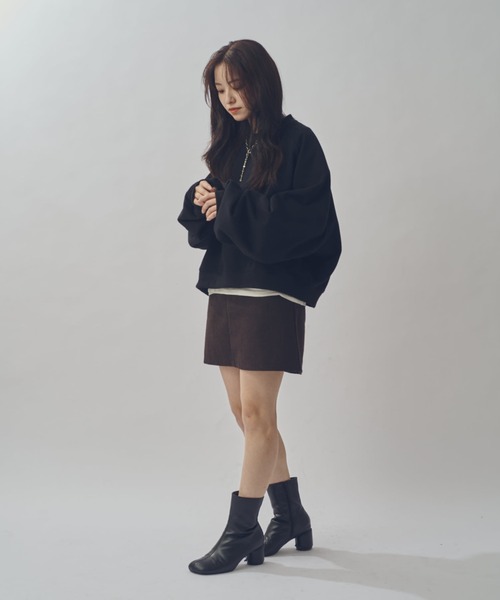 Lui's(ルイス)の「【WEB限定】ワイドボリュームショートスウェット(スウェット・メンズ・グレー/ブラック・S/M)」の9枚目の写真