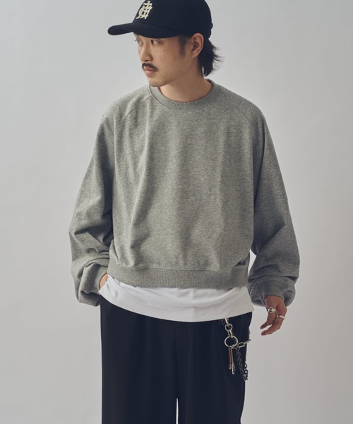 Lui's(ルイス)の「【WEB限定】ワイドボリュームショートスウェット(スウェット・メンズ・グレー/ブラック・S/M)」の19枚目の写真